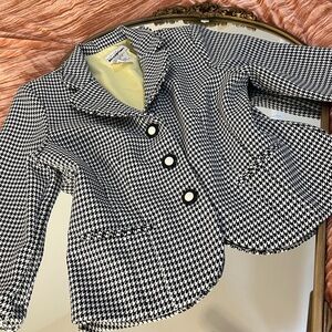vintage checkered women’s blazer